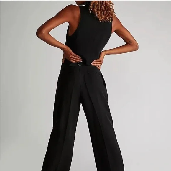NEW Free People Gabbie 2 Piece Vest Suit Set Size 6 - Picture 2 of 15